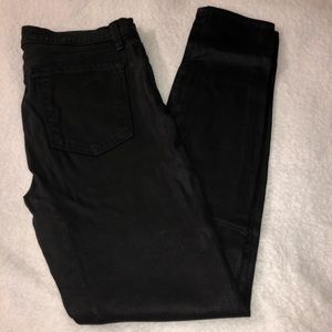 J Brand Black Lacq Skinny
